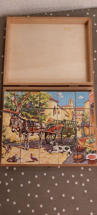 Stare puzzle z drewna