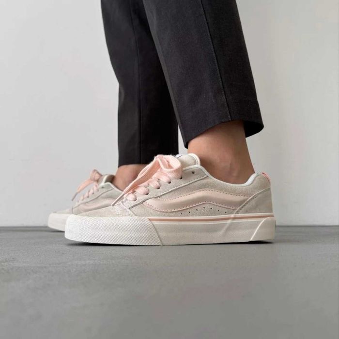 Ванси Кню Скул Vans Knu Skool кеди кросівки жіночі Pink Beige