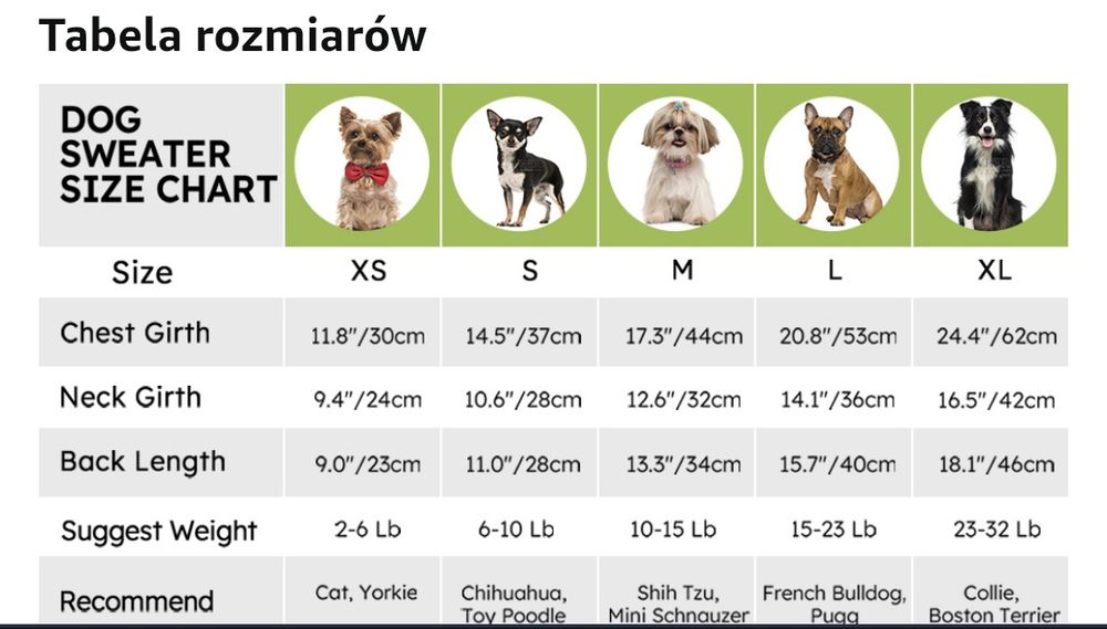 Queenmore  ciepły sweter z golfem dla psa rozm. S