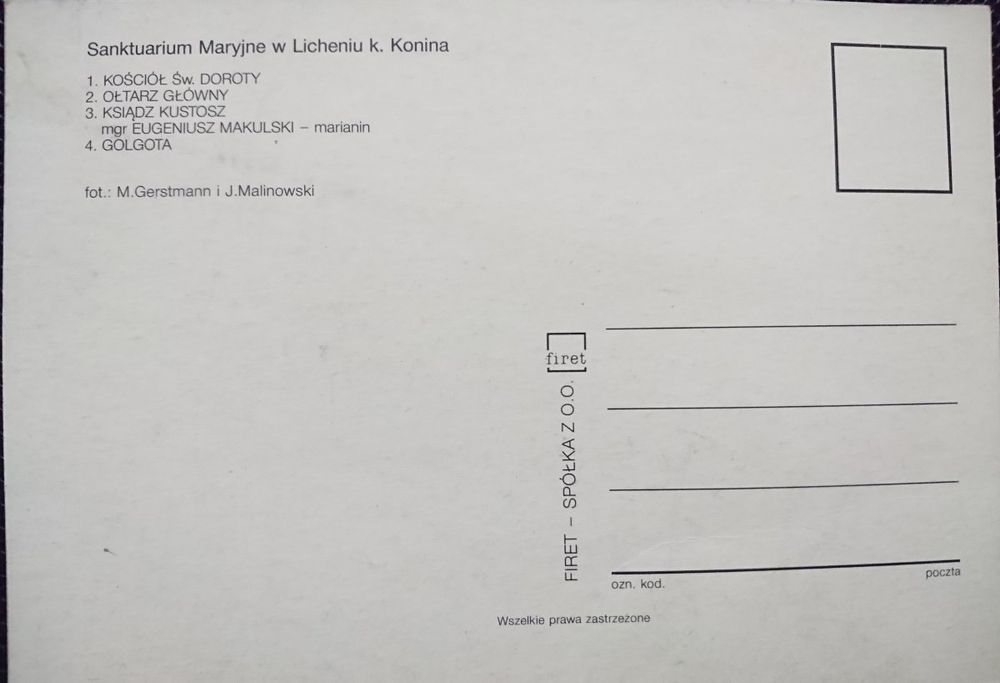Pamiątka z Lichenia. Cztery Ujęcia Fot. Gerstmann, Malinowski