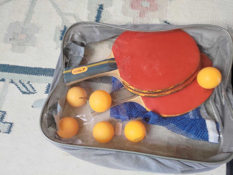 Set de Ténis de Mesa / Ping Pong - Raquetes, Bolas, Rede e Suporte