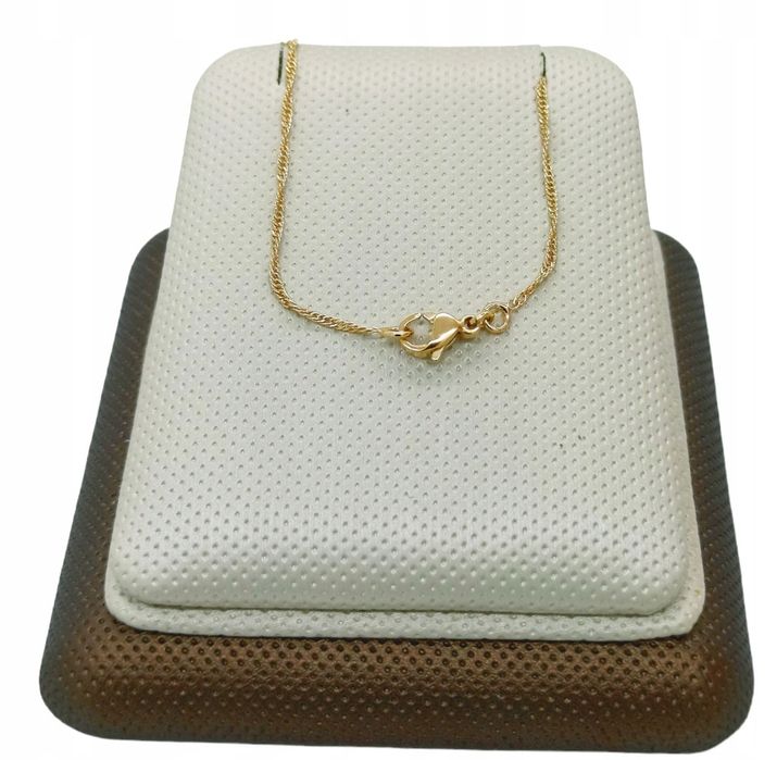 Złoty Naszyjnik Mały Kwiatek Pozlacany 18K --- N378