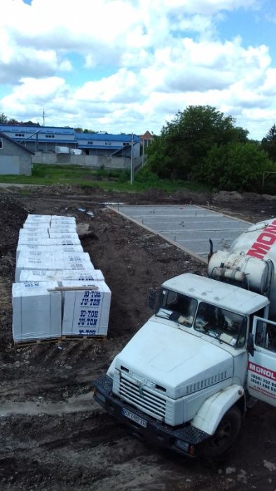 Кладка газбетон, пеноблок, кирпич, строительные работы, фундамент