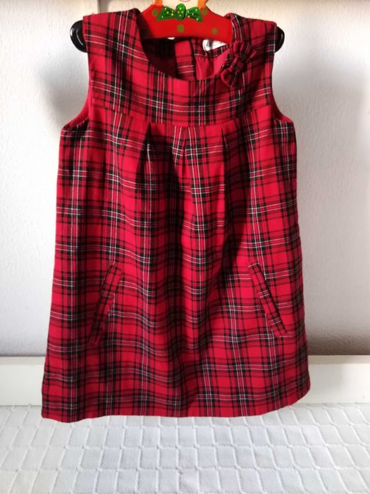 Vestido Vermelho e Negro H&M