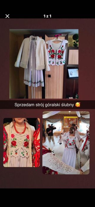 Strój góralski ślubny