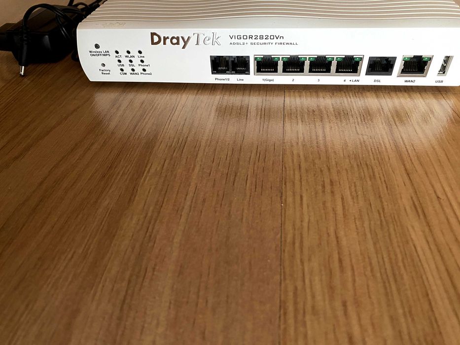 1x Router + AP draytek  + 2x Powerline TP Link64284523095811124