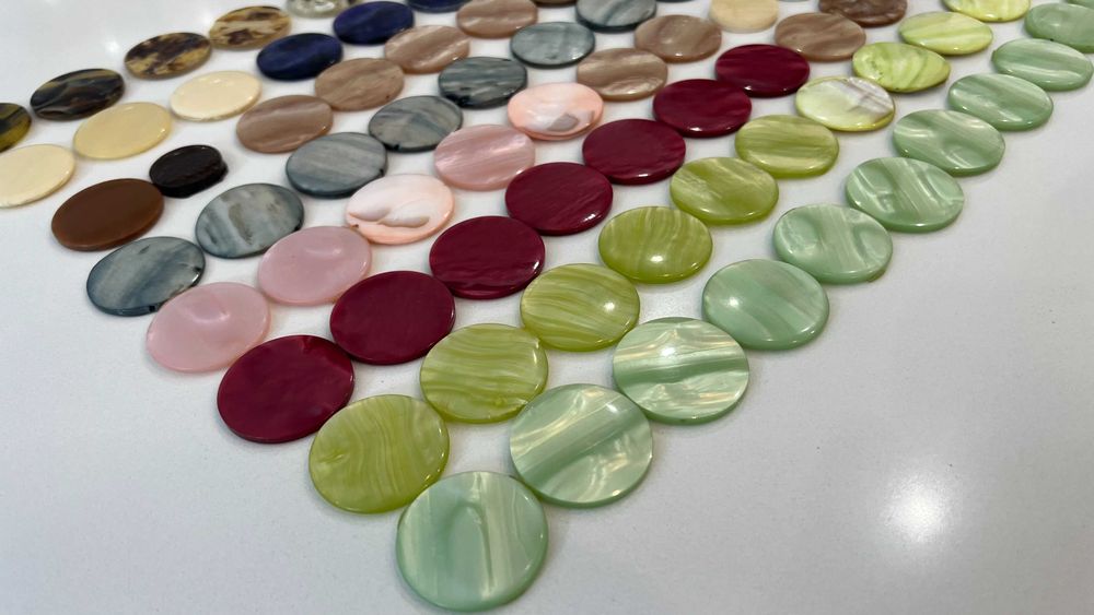 lote de 104 pedras redondas - 35 mm diâmetro