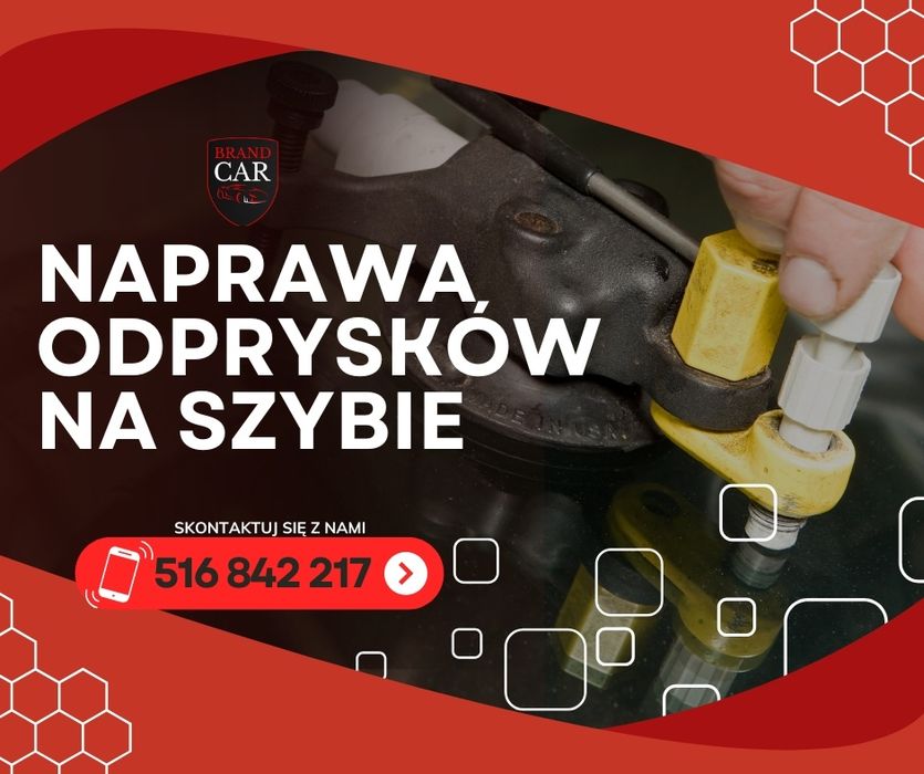 Mobilna naprawa odprysków na szybie.