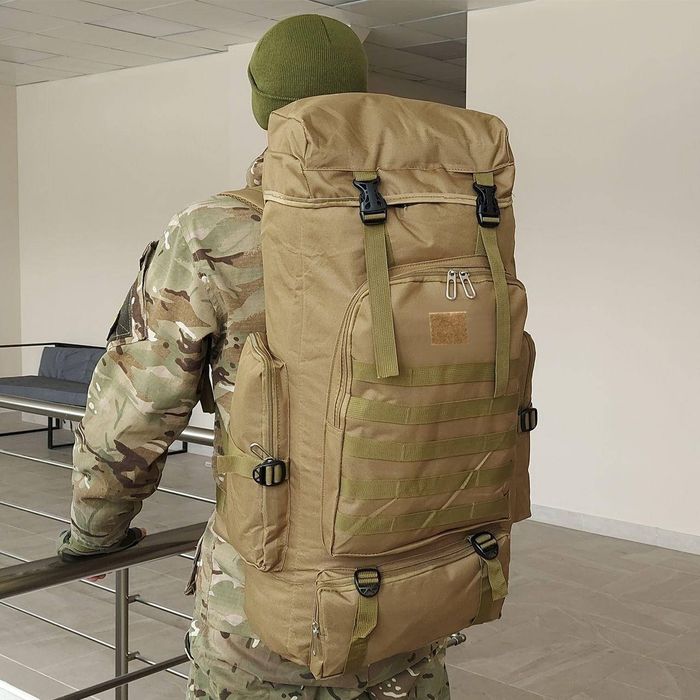 Рюкзак тактичний 70 л Військовий рюкзак Зсу Туристичний похідний баул
