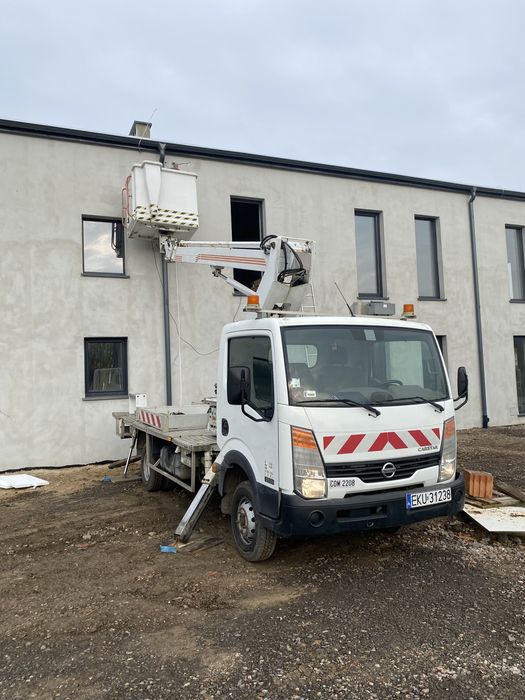 Podnośnik koszowy na busie zwyżka wynajem