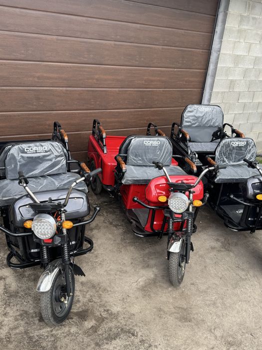 Трицикл вантажний Corso HARDY 1200W, 60V/38Ah 4 МІСЦЯ  доставка вам додому