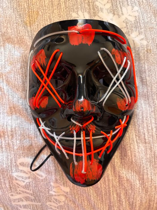 Máscara nova Halloween/Carnaval LED