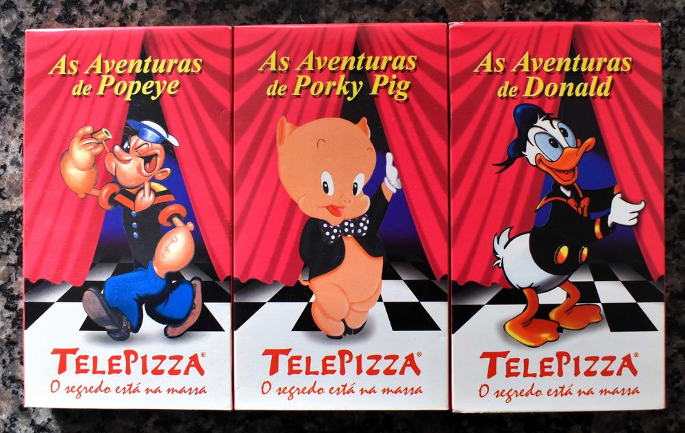 Lote 5 filmes de animação em VHS (Lote 3)
