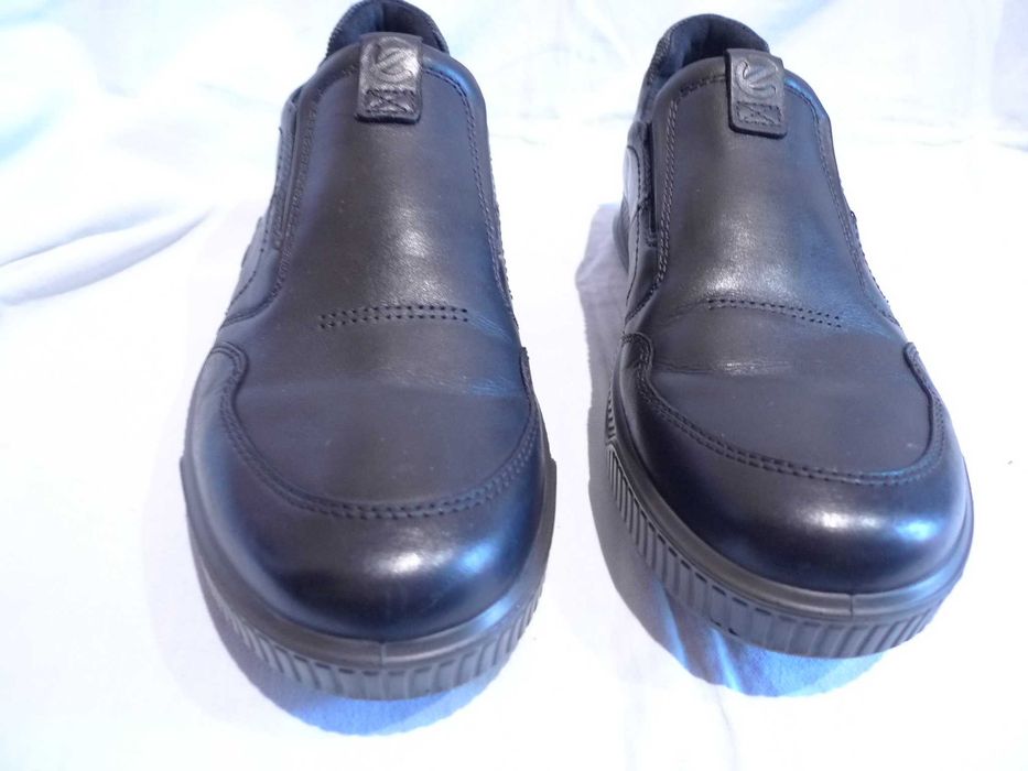 ECCO r.44/29cm Buty skórzane wsuwane półbuty mokasyny