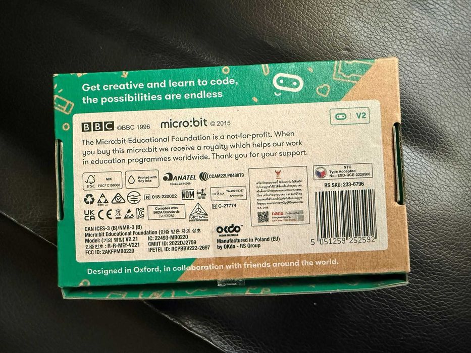 BBC micro:bit V2.2 GO zestaw edukacyjny microbit GO
