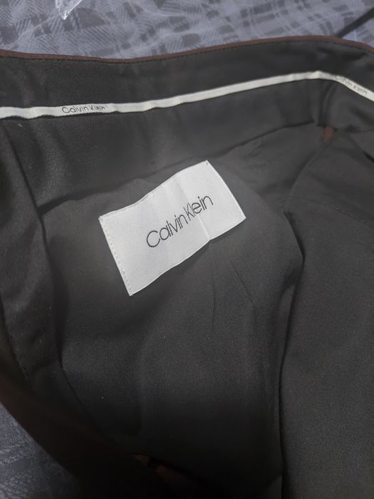 Чоловічі брюки Calvin Klein (Вовна/Шерсть). Нові. Розмір 50(M/L) Бордо