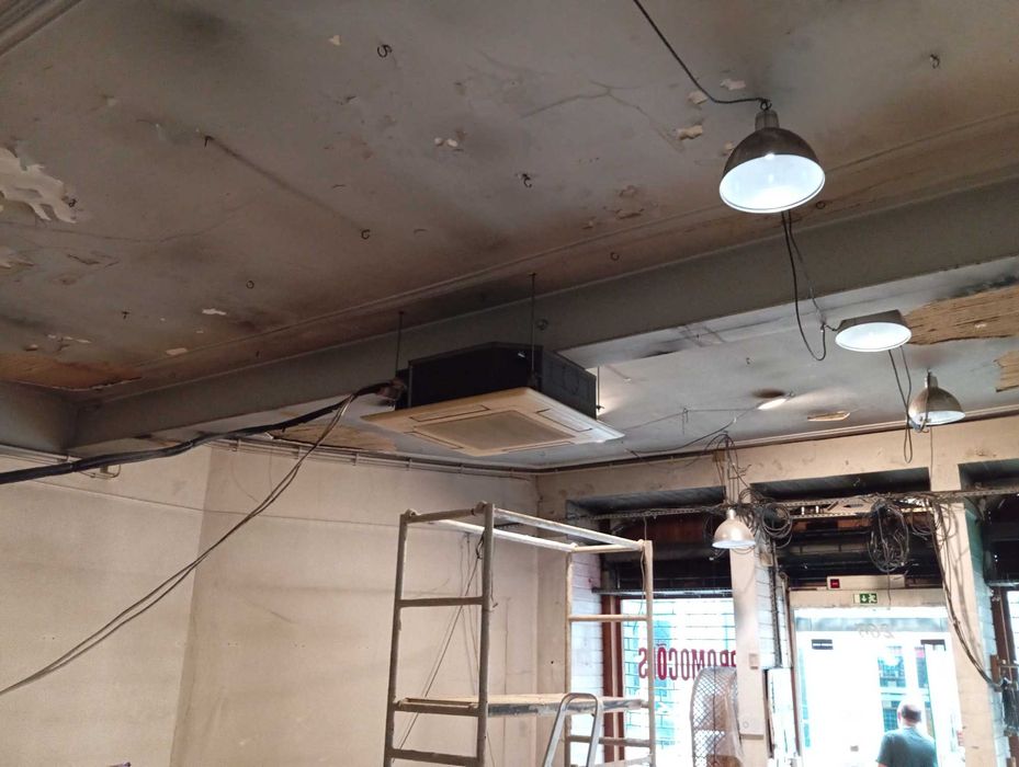 Pladur, barramento e pintura