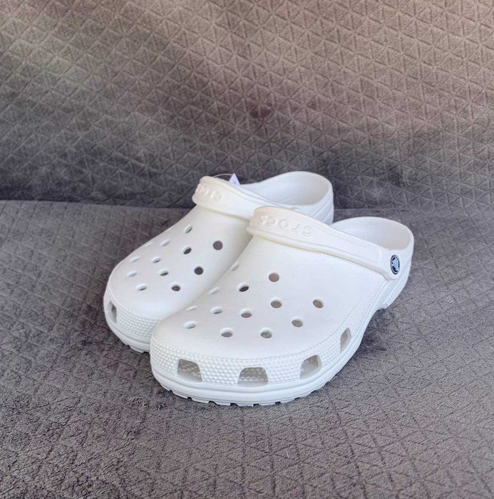 Крокси білі жіночі та чоловічі Crocs Classic 37, 38, 40, 42, 44 розмір модель унісекс