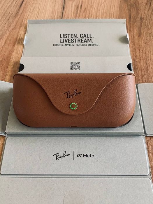 Окуляри Окуляри Ray-Ban Meta Skyler Shiny Black Polar G15 Green