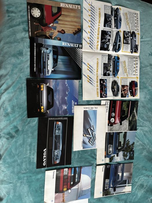 Stare katalogi samochodowe vw golf passat renault volvo