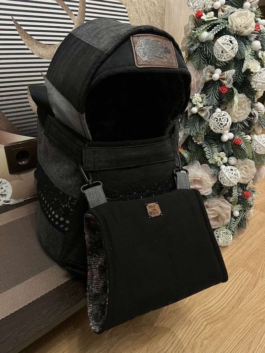 Переноска, рюкзак, лежанка.