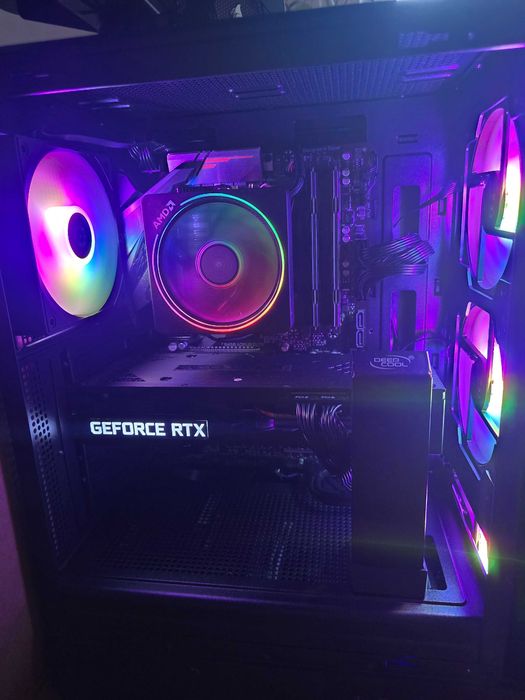 Komputer gamingowy ARGB - RTX 3080 - Ryzen 5600 - 32GB DDR4 - 1TB M.2 - 700W