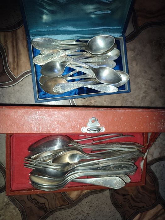 Мельхиор,столовое серебро.Клеймо МНЦ