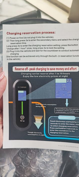 Cabo carregamento viatura eléctrica tipo ll zoe,Kia,mini,liaf,madza, Tesla