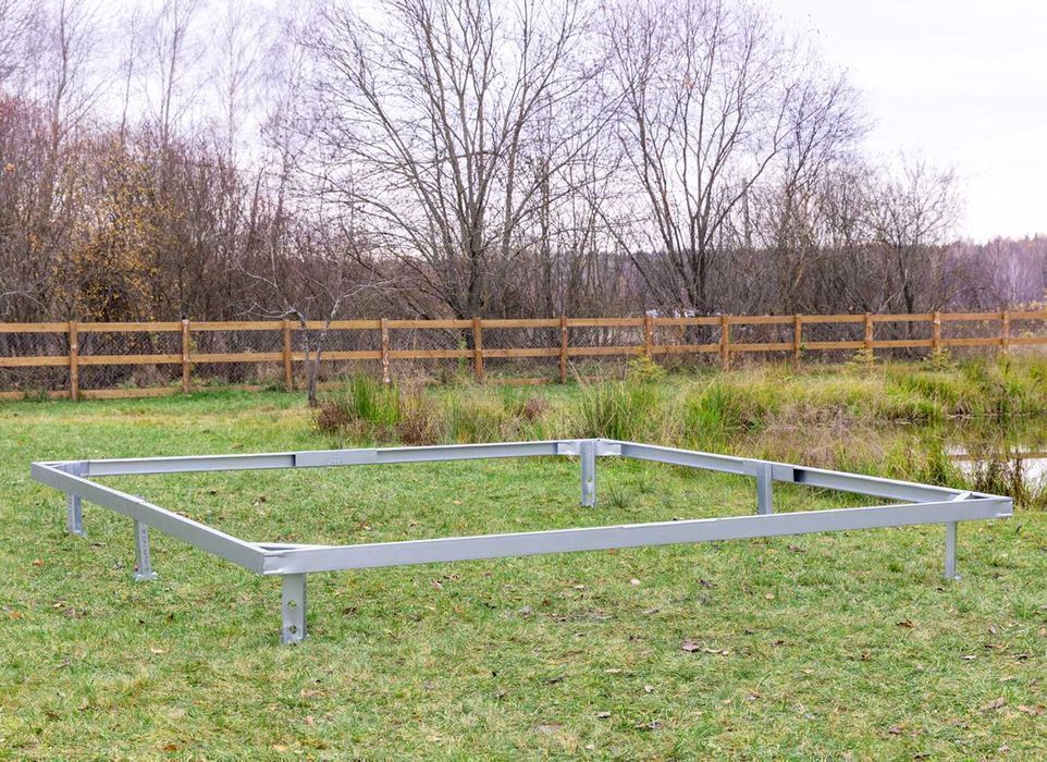 Fundament do szklarnię 2,85x4-12m z poliwęglanu ogrodowa