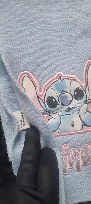 Навушники хутряні меховые плюш наушники шарф Lilo & Stitch Disney Стіч