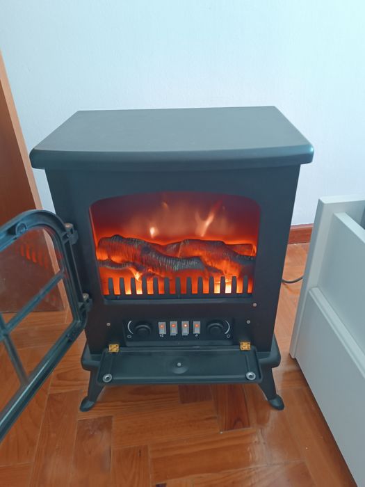 Aquecedor/ Lareira Elétrica Klarstein estilo Salamandra 1800W