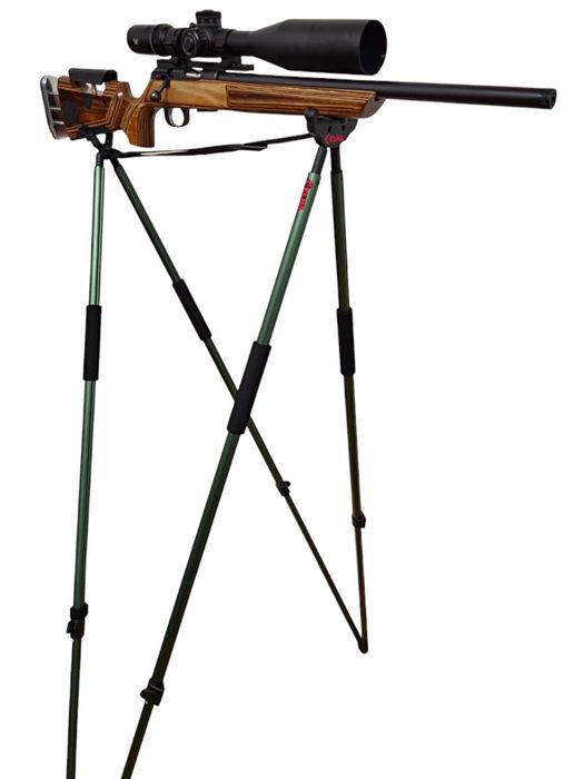 Pastorał myśliwski kraczka, 4 nogi, 2 punkty podparcia (zielony)–CELNA