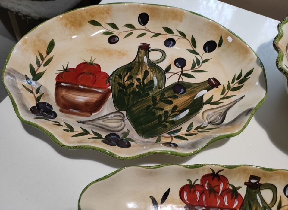 Ceramika ręcznie malowana Domestic by Mäser zestaw