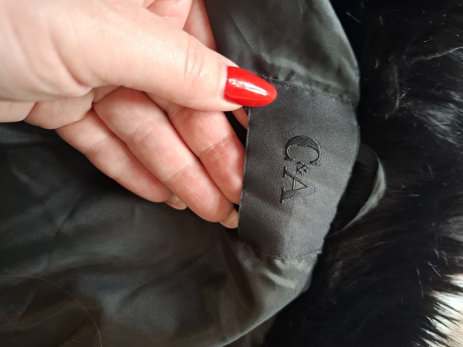 Czarne futerko rozmiar S