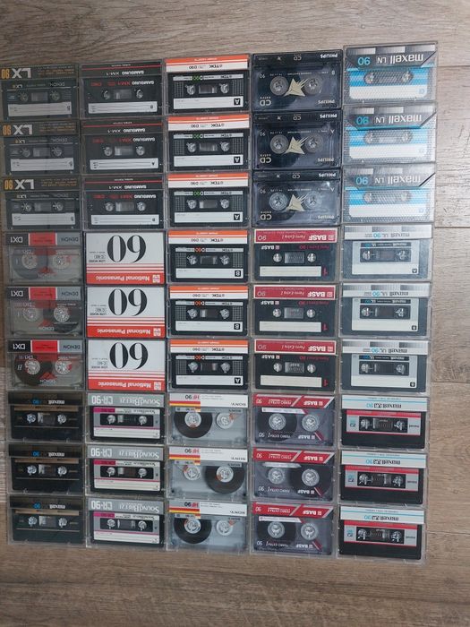 Аудиокассеты Denon, Maxell, Sony, JVC, TDK, SANA