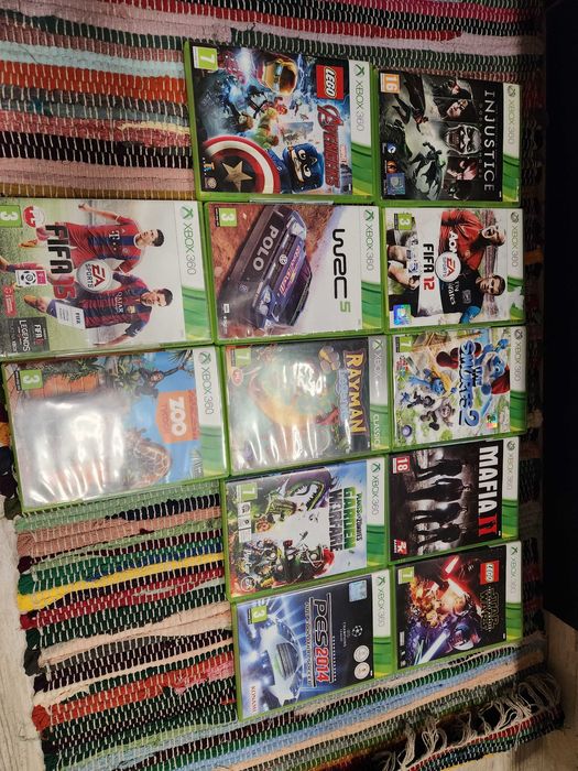 12 gier Xbox 360 Fifa Smurfs WRC 5 Zoo Tycoon Mafia 2 i inne