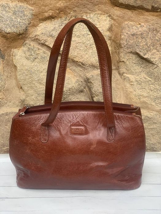 Osprey London винтажная кожаная сумка.