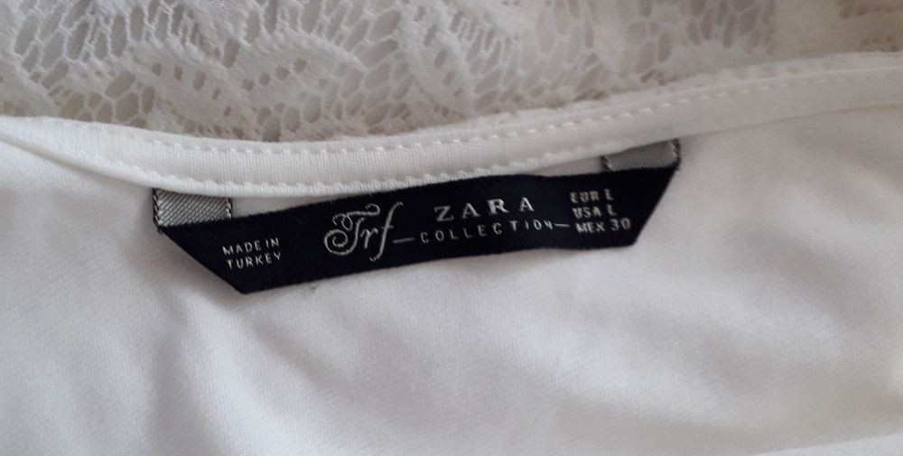 ZARA- sukienka z koronki na podszewce - roz.36/38