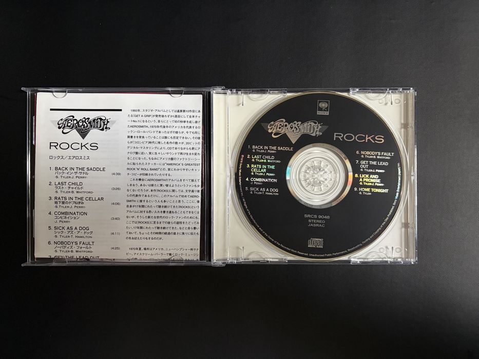 Aerosmith - Rocks CD. Japan. UNIKAT !!! IDEAŁ !!!