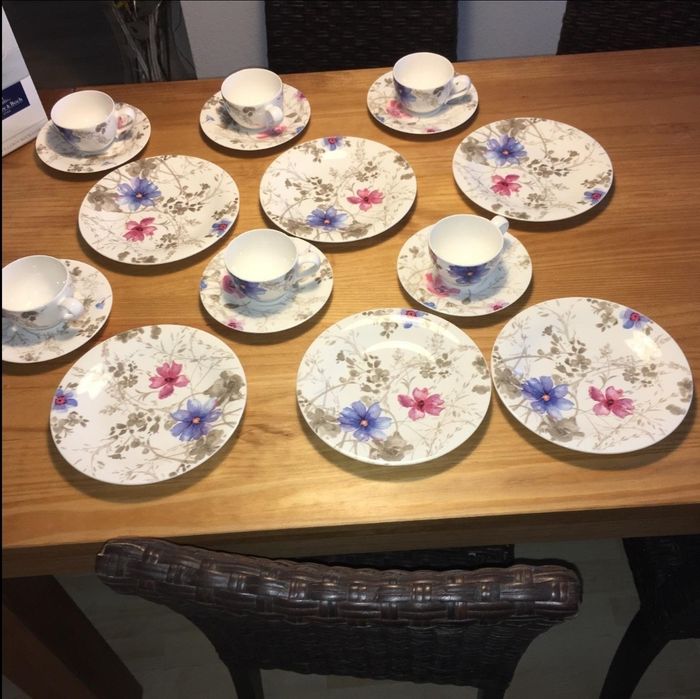 Villeroy & Boch – Mariefleur Gris Basic, serwis kawowy, 18 elementów