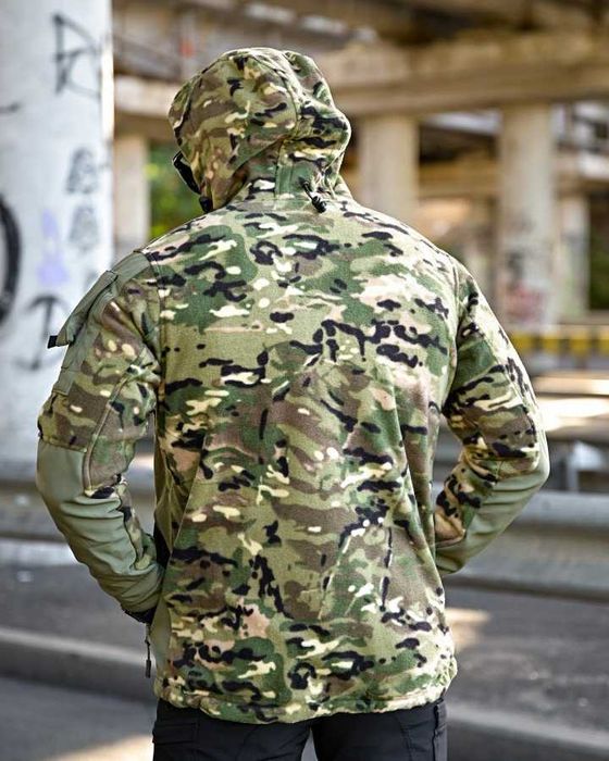 Тактична флісова куртка кофта мультикам Polar 320 Softshell combo