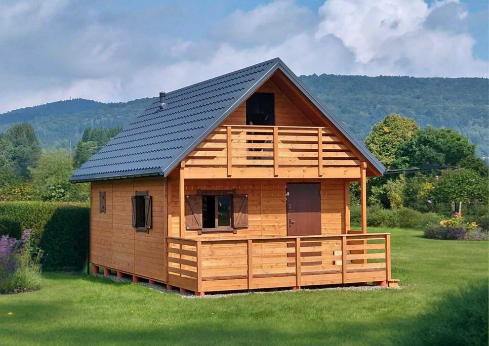 Altana Domek Drewniany Na Działkę Rekreacyjny Letniskowy Działkowy 4