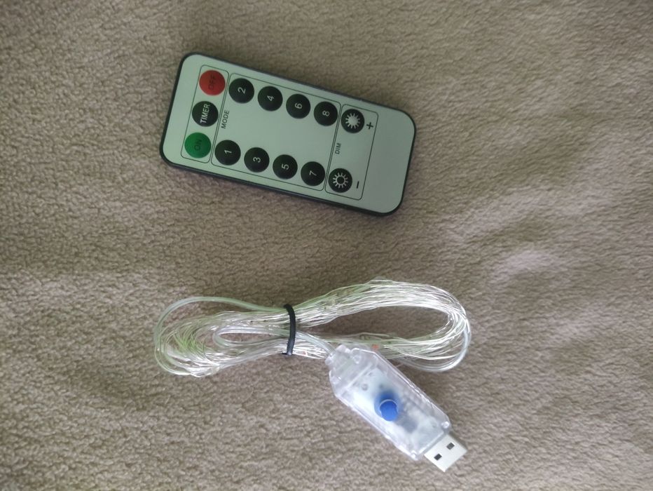 Solarne lampki nowe USB