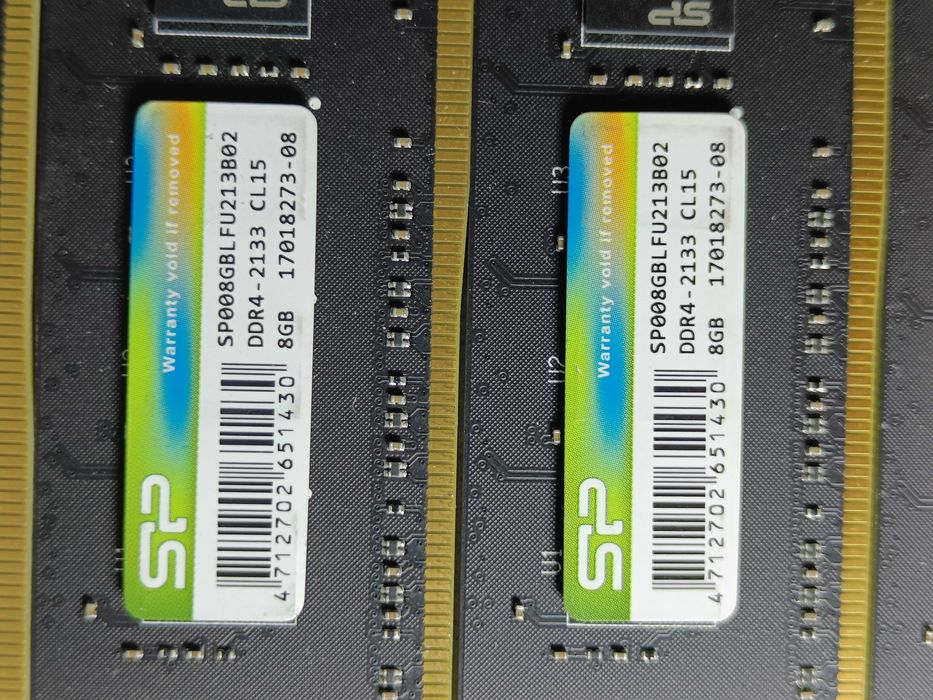 Оперативна память Silicon Power DDR4 8GB 16GB 2133MHz У РОБОЧОМУ стані