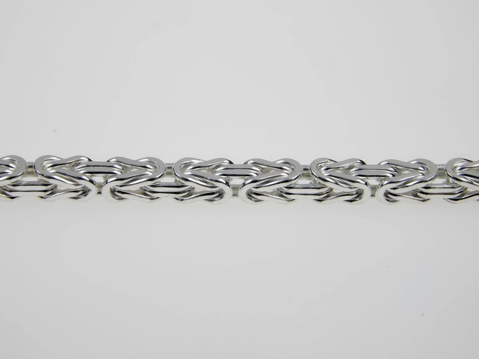 Srebrny komplet królewski 2mm bizantyjski 20cm 60cm BIZ050K_20_60