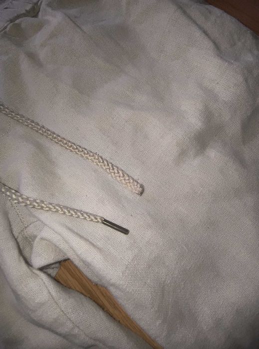 Letnie cienkie spodnie joggery casual basic boho Terranova S wiązane