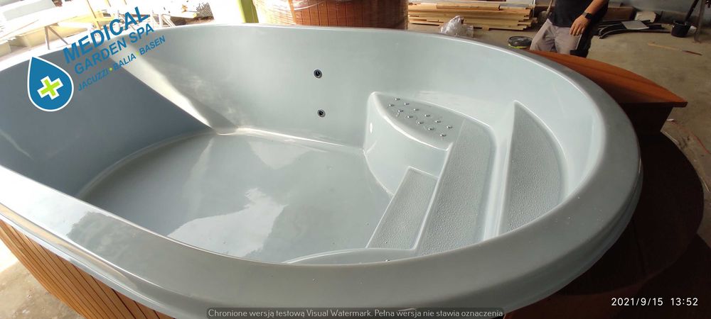 Basen Ogrodowy Jacuzzi Ogrodowe Bania Wanna Oczko Wodne Niecka Balia