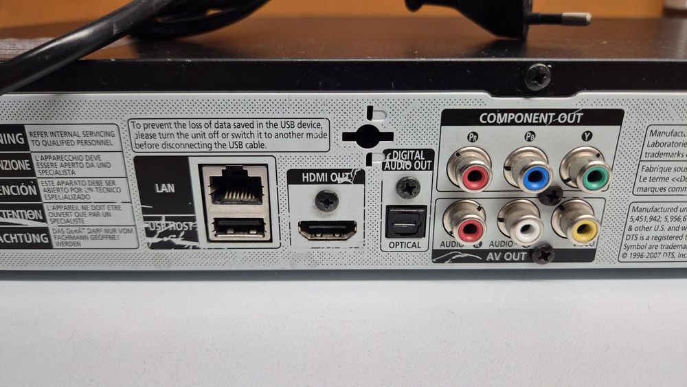 Blu-ray Player Samsung Odtwarzacz LAN BD-P1500 Full HD Ethernet