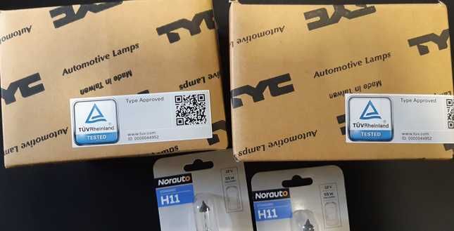 Faróis de nevoeiro e Lâmpadas de halogéneo