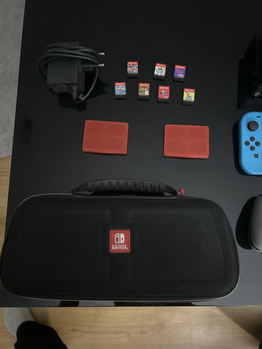 Nintendo swith 7 gier caly zestaw